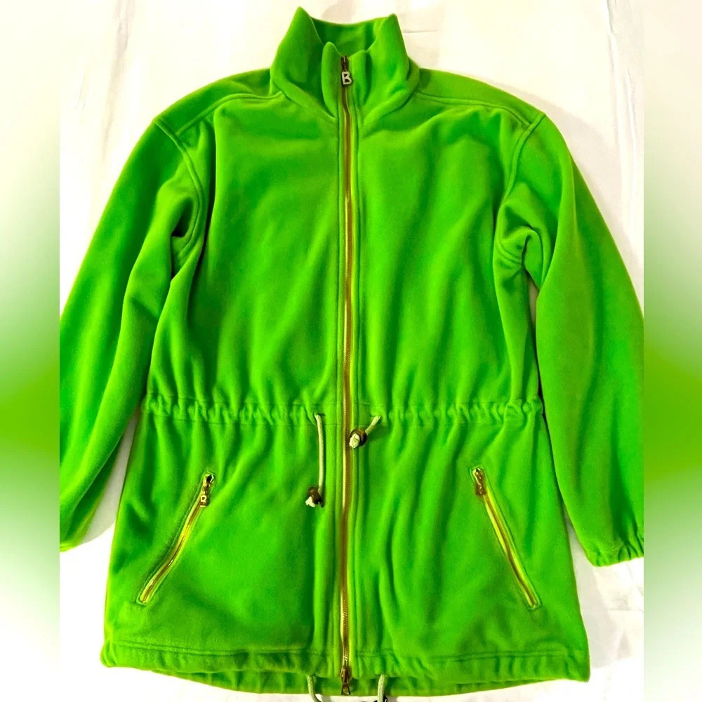 Bogner Lime Green Full-Zip Fleece Jacket